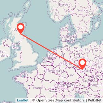 Prague Kirkcaldy train map