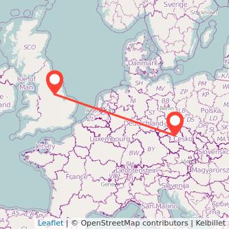 Prague Retford train map