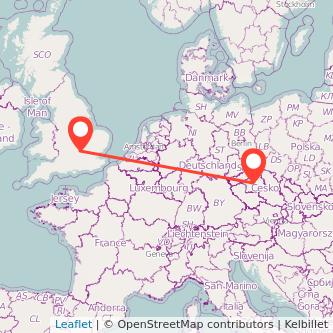 Prague Aylesbury train map