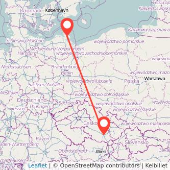 Brünn Bergen auf Rügen Bahn Karte