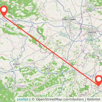 Zwickau Nordhausen Mitfahrgelegenheit Karte