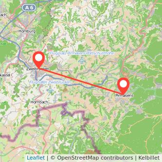 Zweibrücken Pirmasens Mitfahrgelegenheit Karte