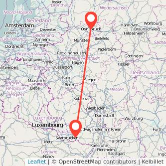 Zweibrücken Osnabrück Mitfahrgelegenheit Karte