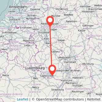 Zweibrücken Bochum Mitfahrgelegenheit Karte