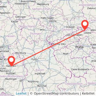 Zittau Heilbronn Mitfahrgelegenheit Karte