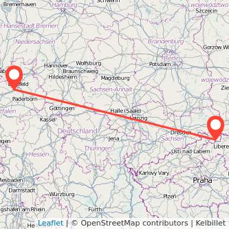 Zittau Gütersloh Mitfahrgelegenheit Karte