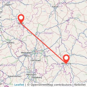 Würzburg Siegen Mitfahrgelegenheit Karte