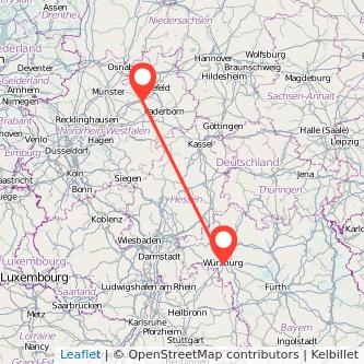 Würzburg Rheda-Wiedenbrück Mitfahrgelegenheit Karte