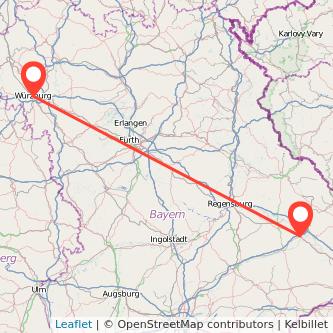 Würzburg Plattling Bahn Karte