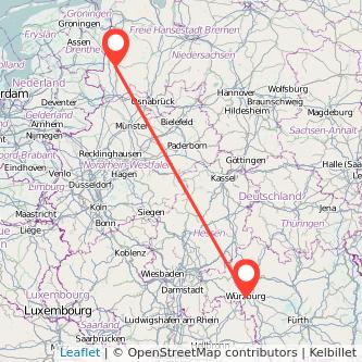 Würzburg Meppen Mitfahrgelegenheit Karte