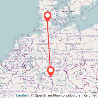 Würzburg Flensburg Mitfahrgelegenheit Karte