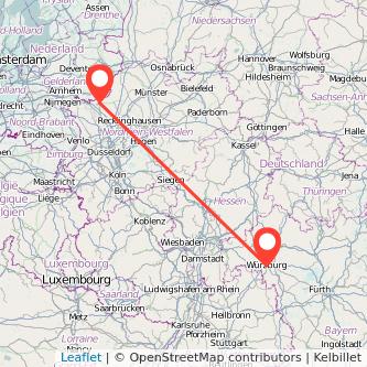 Würzburg Bocholt Mitfahrgelegenheit Karte