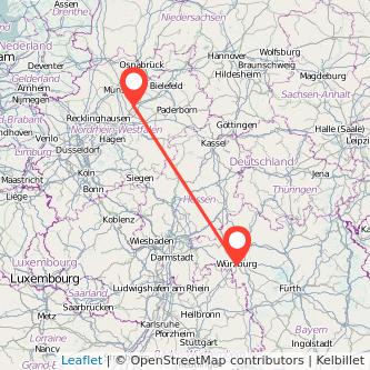 Würzburg Ahlen Mitfahrgelegenheit Karte
