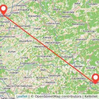 Wuppertal Siegen Mitfahrgelegenheit Karte