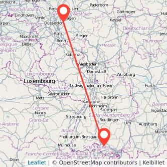 Wuppertal Radolfzell am Bodensee Bahn Karte