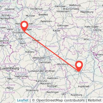 Wuppertal Nürnberg Mitfahrgelegenheit Karte