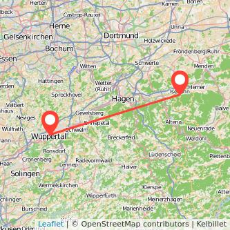 Wuppertal Iserlohn Mitfahrgelegenheit Karte