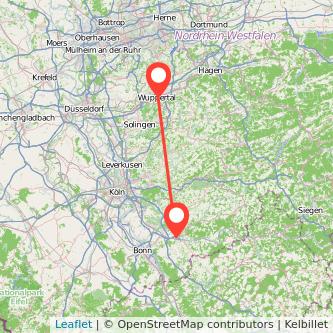 Wuppertal Hennef Mitfahrgelegenheit Karte