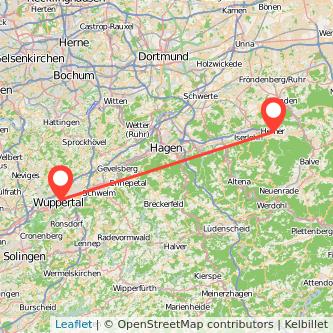 Wuppertal Hemer Mitfahrgelegenheit Karte