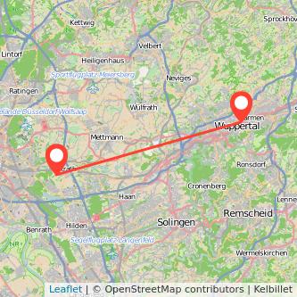 Wuppertal Erkrath Mitfahrgelegenheit Karte