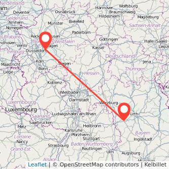 Wuppertal Ansbach Mitfahrgelegenheit Karte