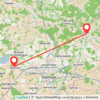 Wunstorf Celle Mitfahrgelegenheit Karte