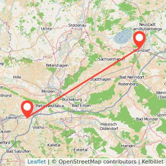 Wunstorf Bad Oeynhausen Mitfahrgelegenheit Karte
