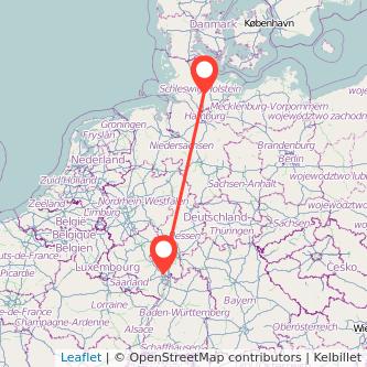 Worms Neumünster Bahn Karte