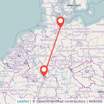 Worms Lübeck Bahn Karte