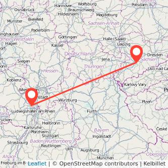 Worms Chemnitz Mitfahrgelegenheit Karte