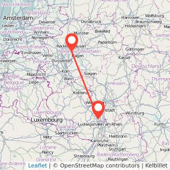 Worms Bochum Mitfahrgelegenheit Karte