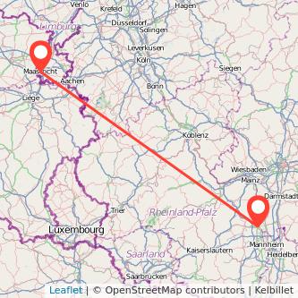 Worms Maastricht Mitfahrgelegenheit Karte