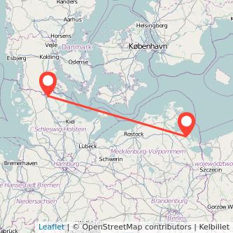 Wolgast Flensburg Bahn Karte