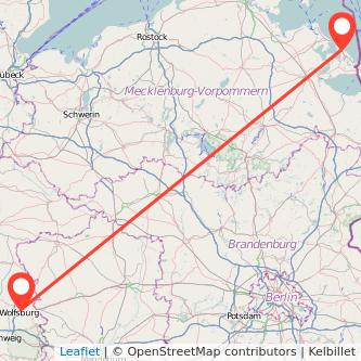 Wolfsburg Ückeritz Bahn Karte