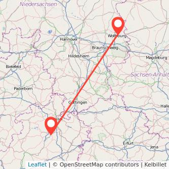 Wolfsburg Wabern Bahn Karte