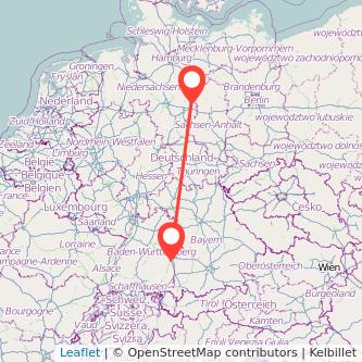 Wolfsburg Ulm Mitfahrgelegenheit Karte