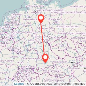 Wolfsburg München Mitfahrgelegenheit Karte