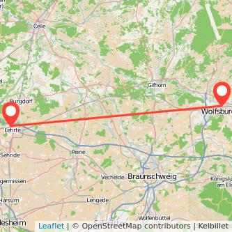 Wolfsburg Lehrte Mitfahrgelegenheit Karte