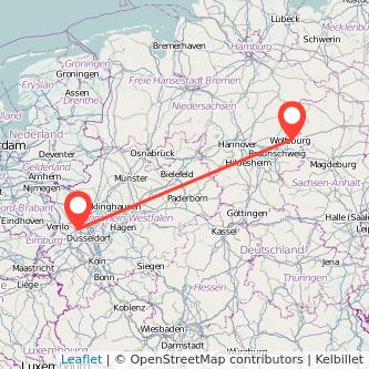 Wolfsburg Krefeld Mitfahrgelegenheit Karte