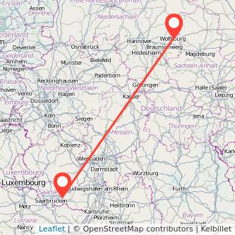 Wolfsburg Homburg Mitfahrgelegenheit Karte