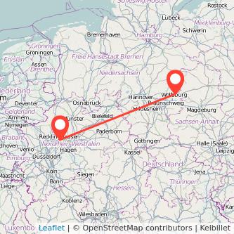 Wolfsburg Herne Mitfahrgelegenheit Karte