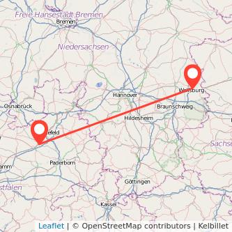 Wolfsburg Gütersloh Bahn Karte