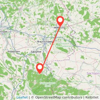 Wolfsburg Goslar Mitfahrgelegenheit Karte