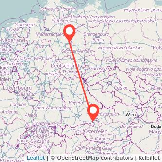 Wolfsburg Freilassing Bahn Karte