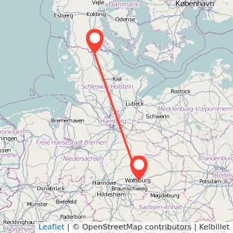 Wolfsburg Flensburg Mitfahrgelegenheit Karte