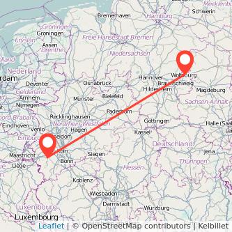 Wolfsburg Düren Mitfahrgelegenheit Karte