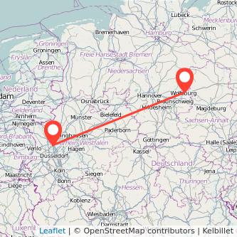Wolfsburg Duisburg Mitfahrgelegenheit Karte