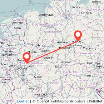 Wolfsburg Bochum Mitfahrgelegenheit Karte