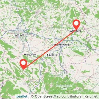 Wolfsburg Alfeld Bahn Karte
