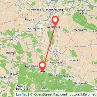 Wolfenbüttel Goslar Mitfahrgelegenheit Karte